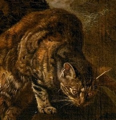 Gib's Uncle - A Crouching Cat from a painting by Jacob Victors.