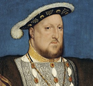 Henry VIII, Elizabeth I's father, c1537. From a portrait by Hans Holbein the Younger.