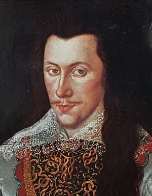 Head and shoulders of the Earl of Southampton